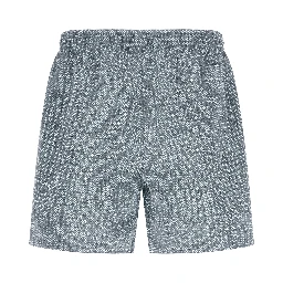 Blue Polyester Swim Shorts