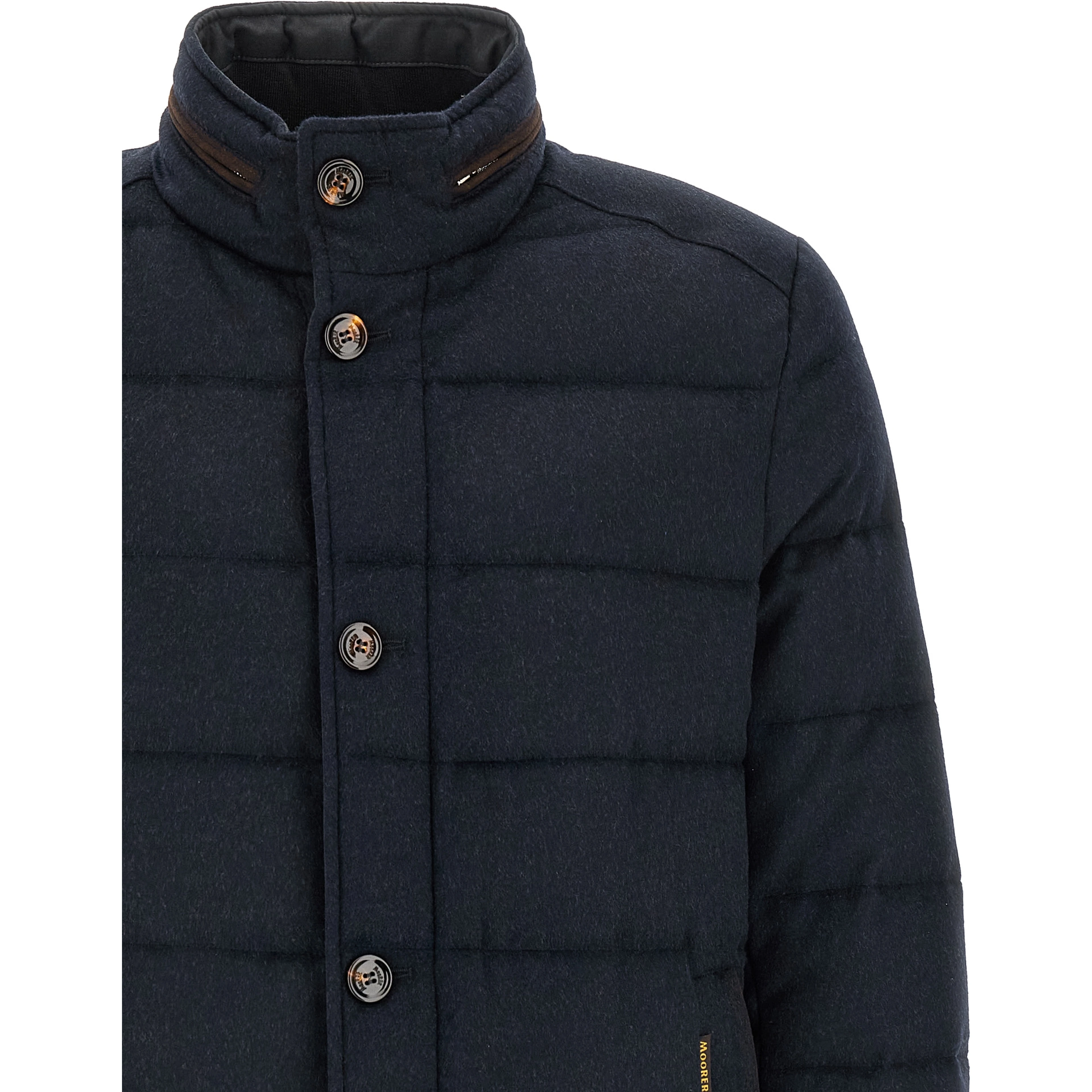 Blue Wool Full-Length Jacket