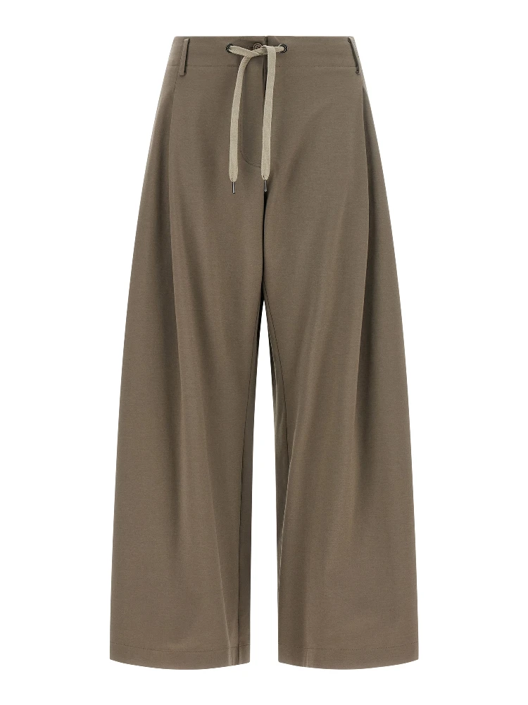 Gray Cotton Athletic Pants