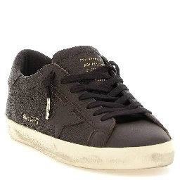 Brown Cowhide Low Top Sneakers
