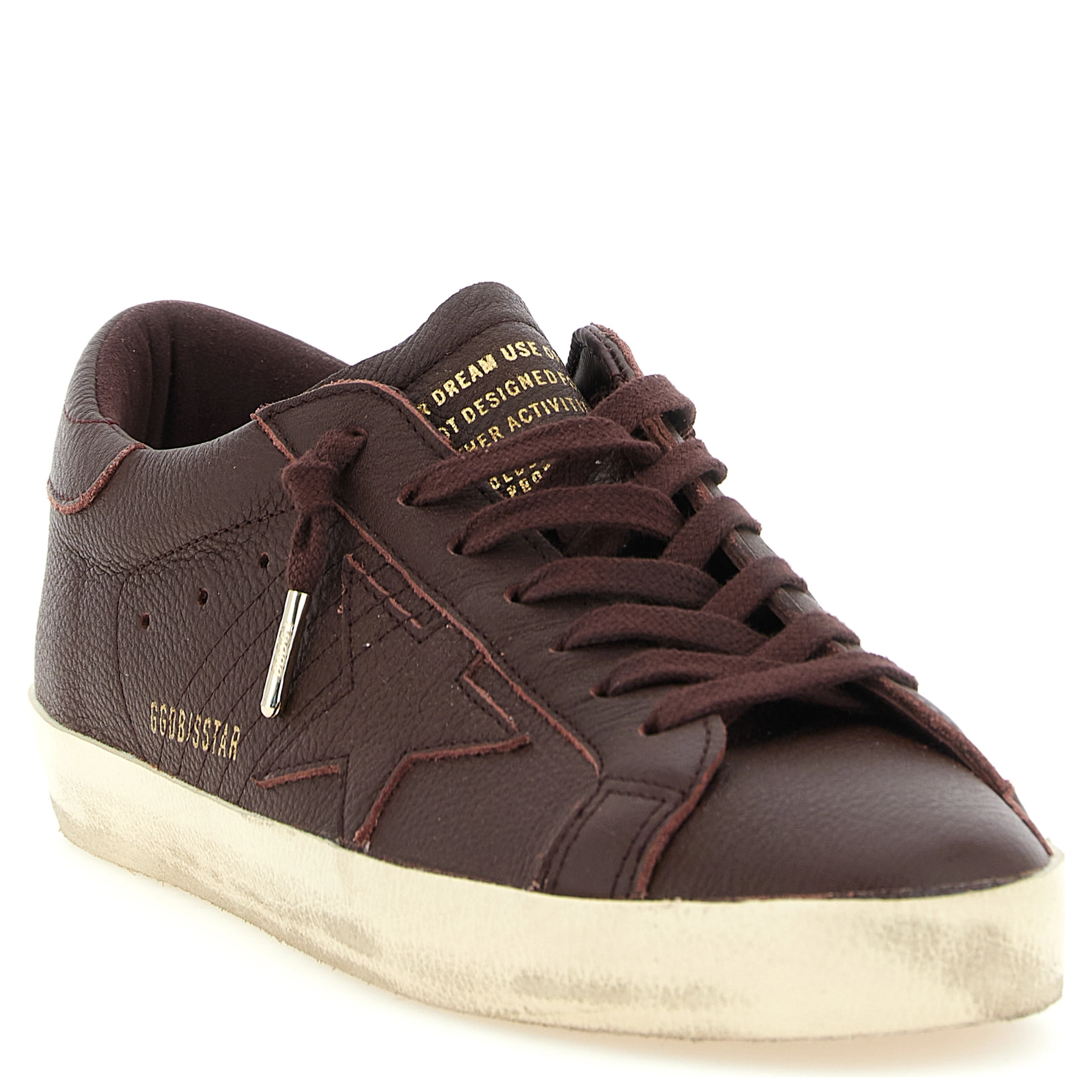 Bordeaux Cowhide Low Top Sneakers