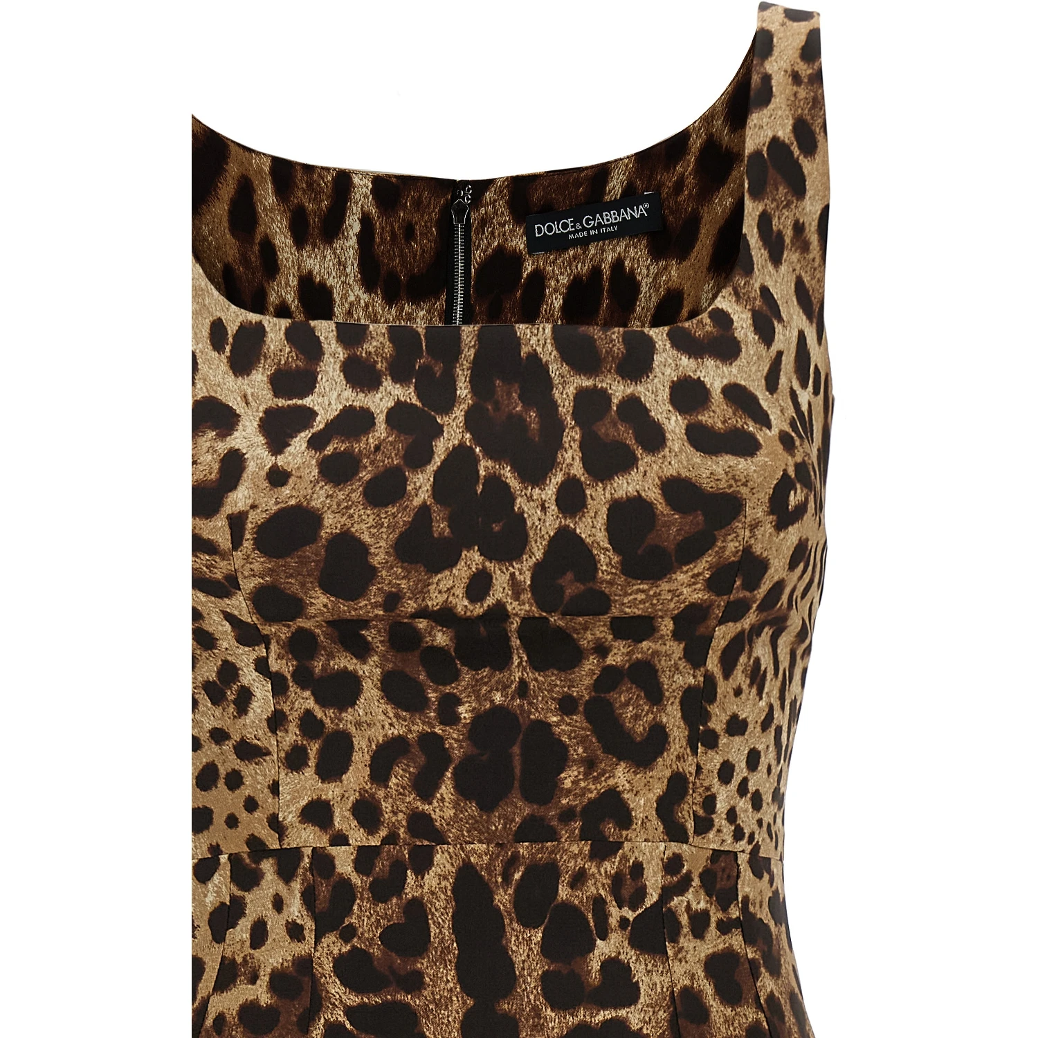 Brown Silk Midi Dress
