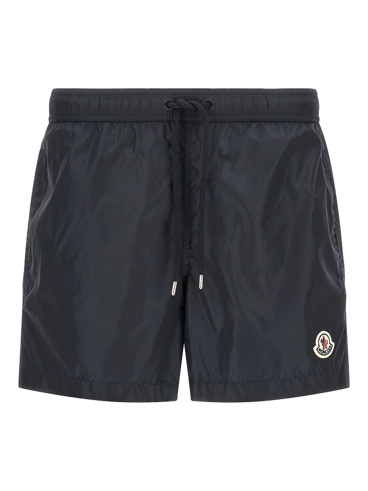 Blue Polyamide Cargo Shorts