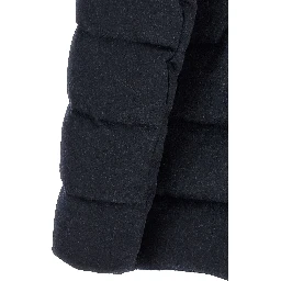Blue Wool Full-Length Jacket