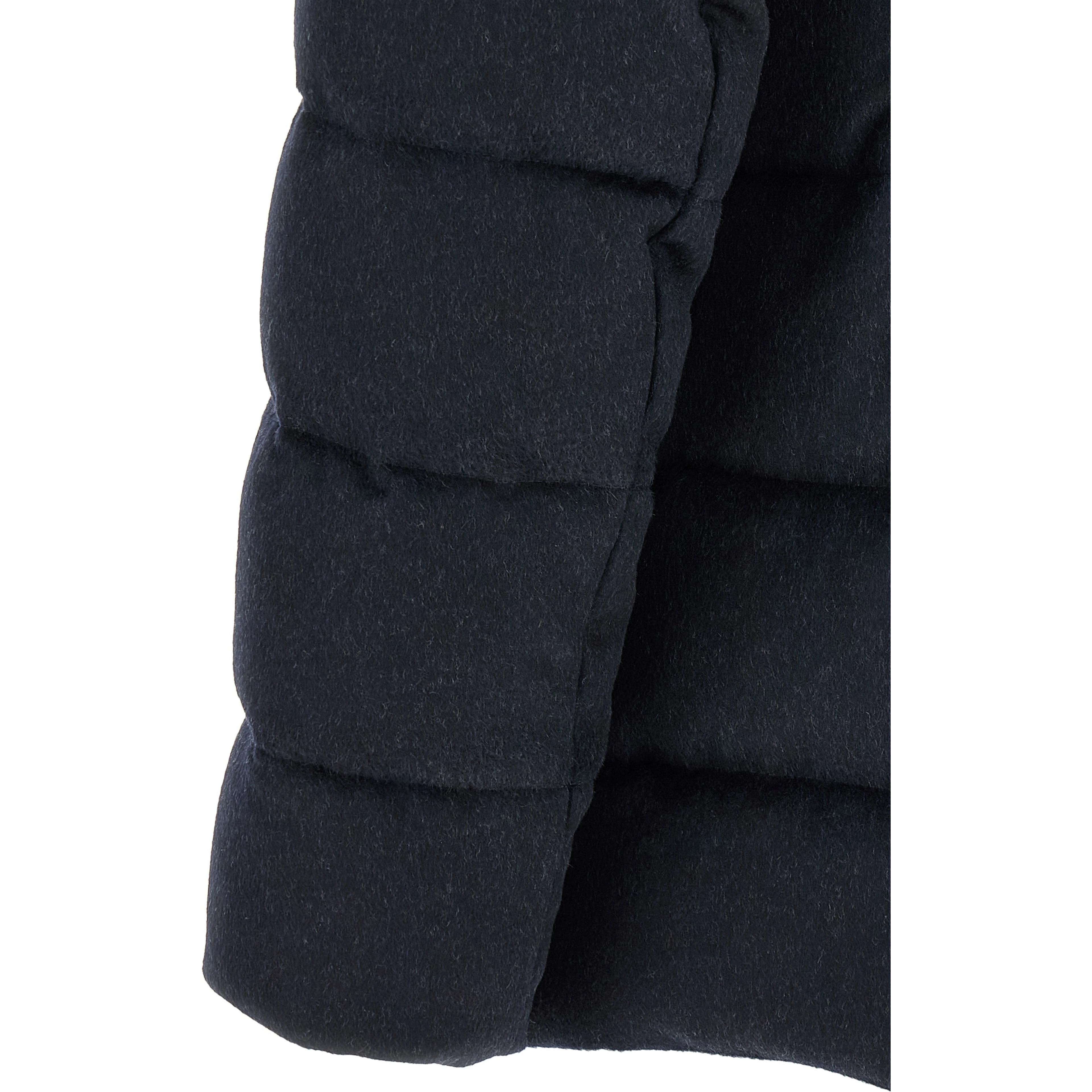 Blue Wool Full-Length Jacket