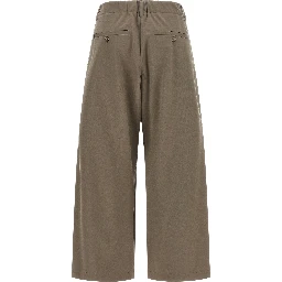 Gray Cotton Athletic Pants