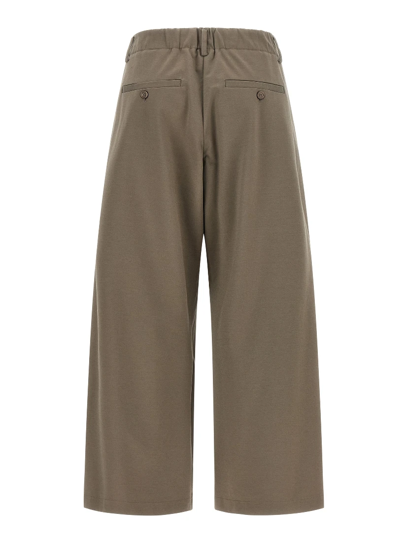 Gray Cotton Athletic Pants
