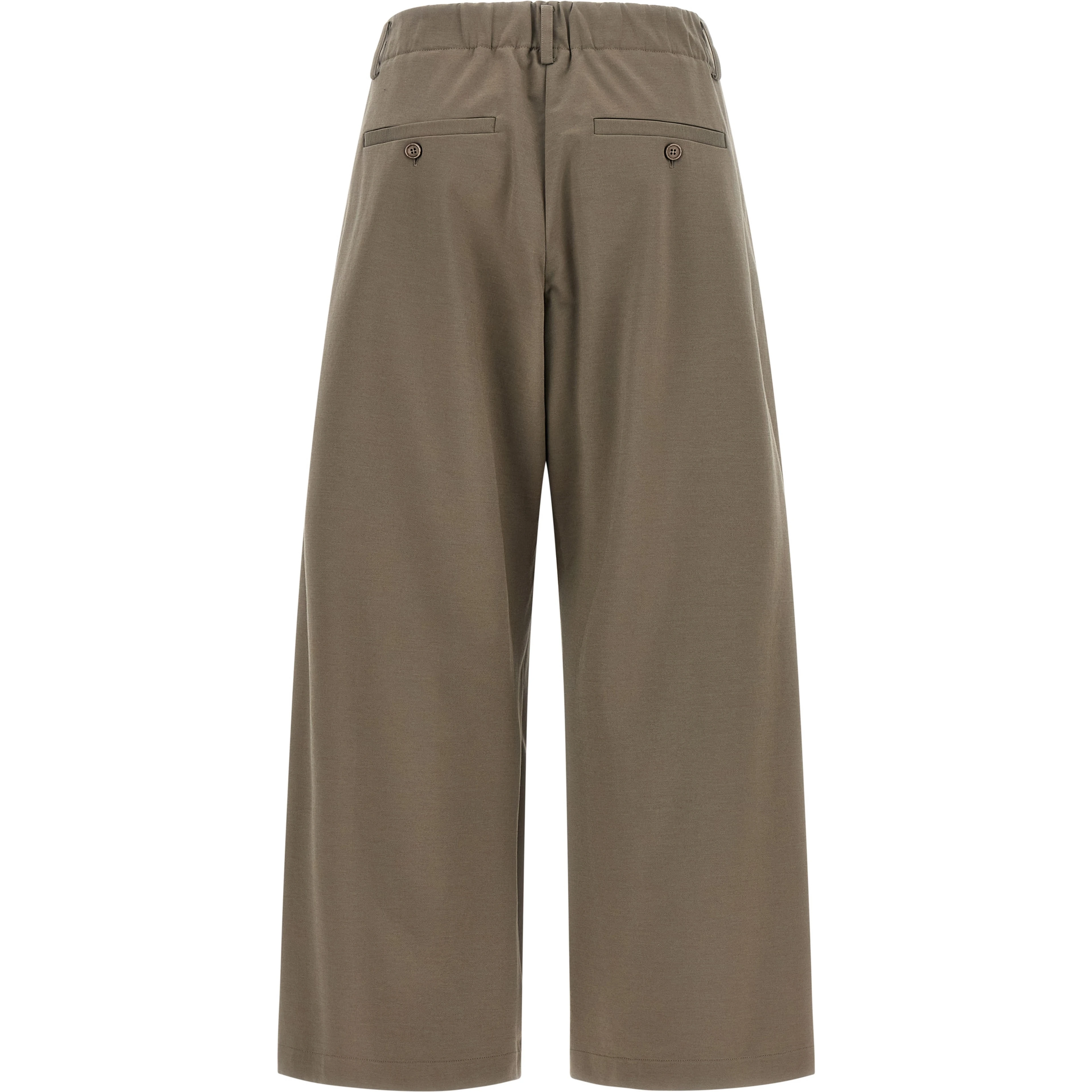Gray Cotton Athletic Pants