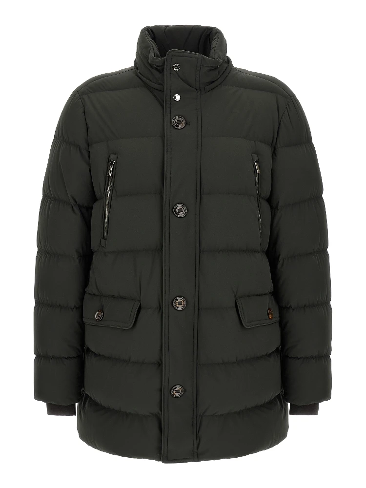Bicolor Wool Full-Length Jacket alternative