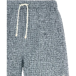 Blue Polyester Swim Shorts