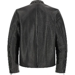 Black Lamb Leather Leather Jacket