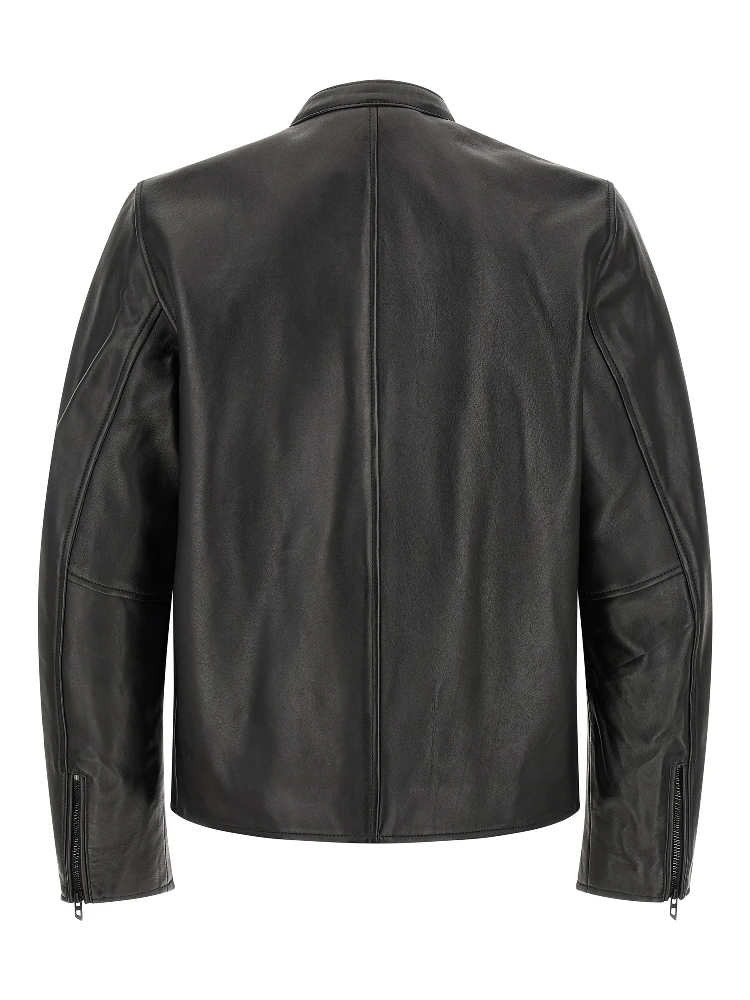 Black Lamb Leather Leather Jacket alternative