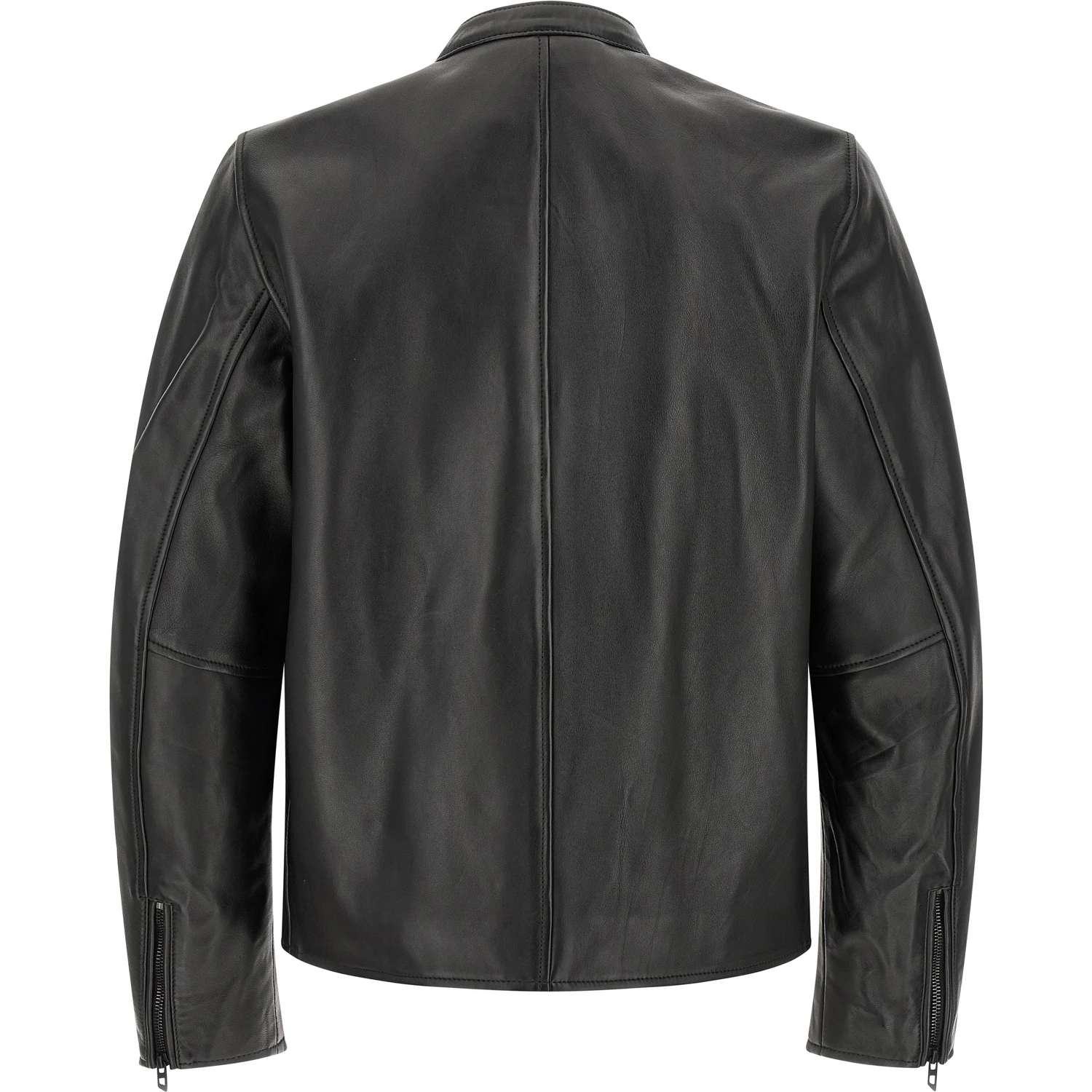 Black Lamb Leather Leather Jacket