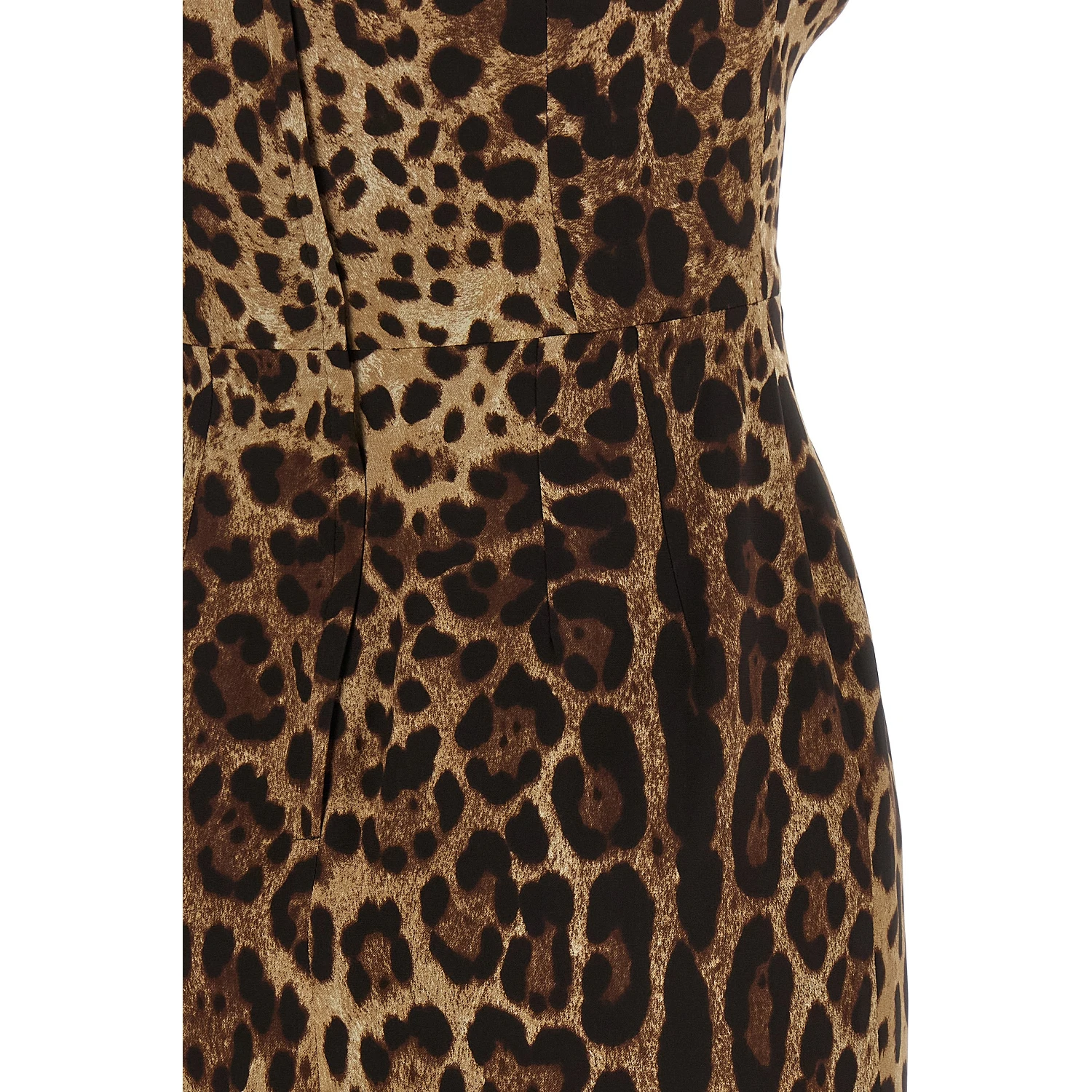 Brown Silk Midi Dress