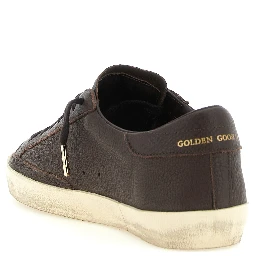 Brown Cowhide Low Top Sneakers