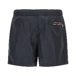 Blue Polyamide Cargo Shorts