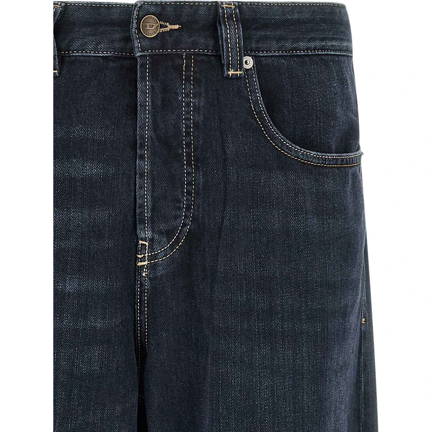 Blue Cotton Relaxed Fit Jeans