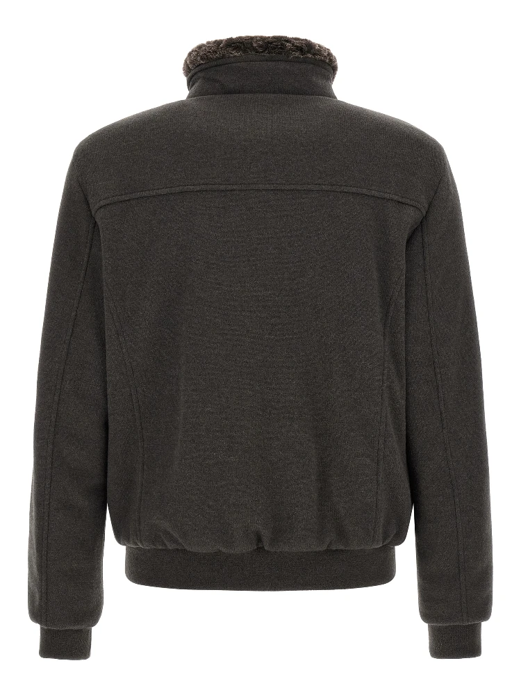 Brown Wool Bomber alternative