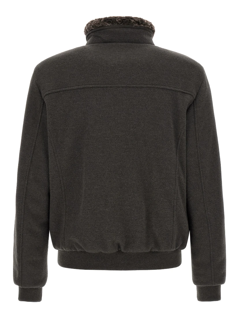 Brown Wool Bomber