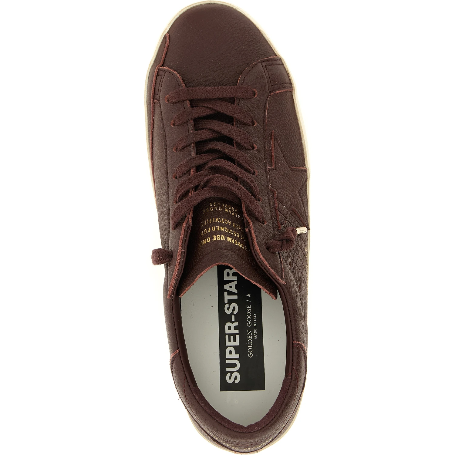 Bordeaux Cowhide Low Top Sneakers