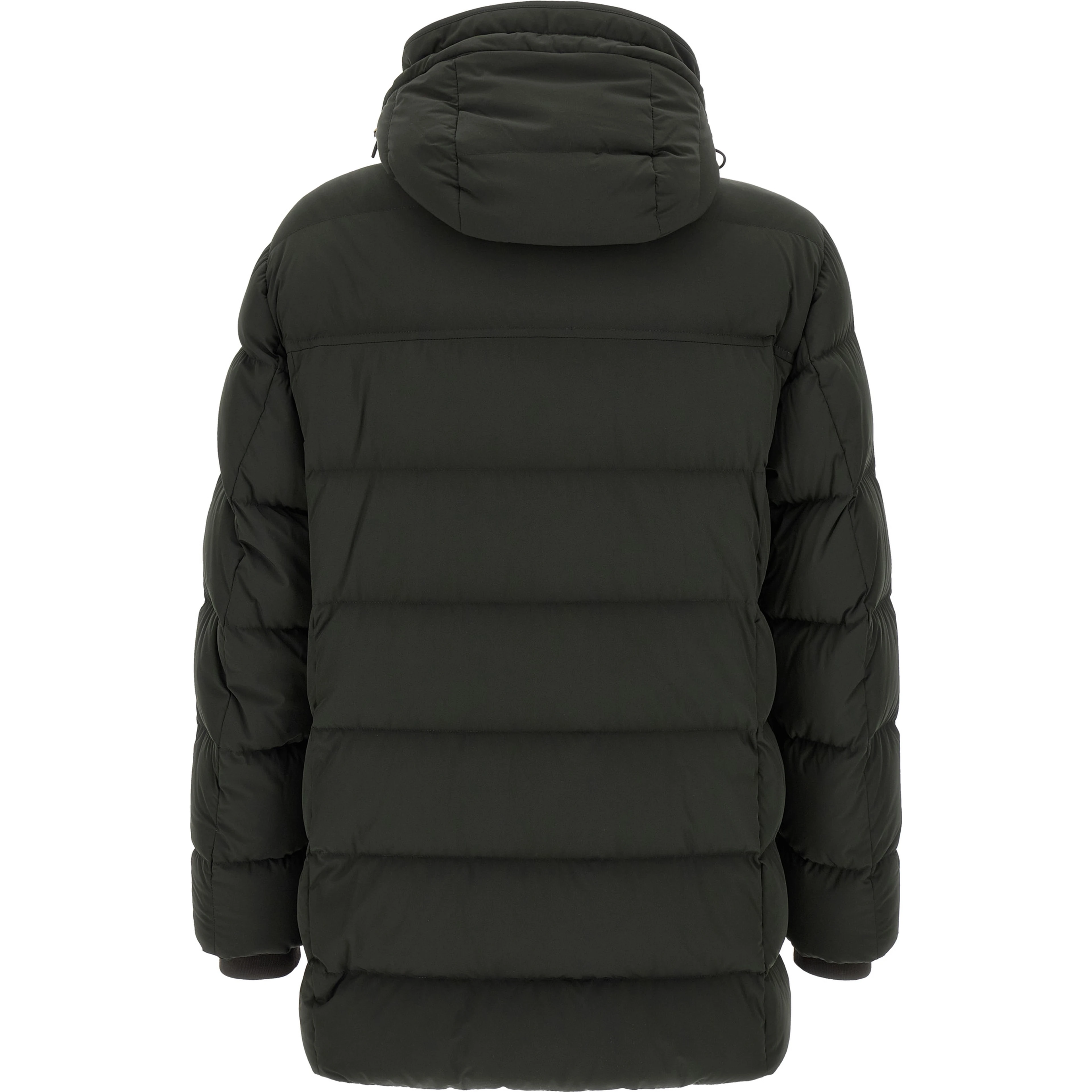 Bicolor Wool Full-Length Jacket