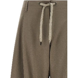 Gray Cotton Athletic Pants