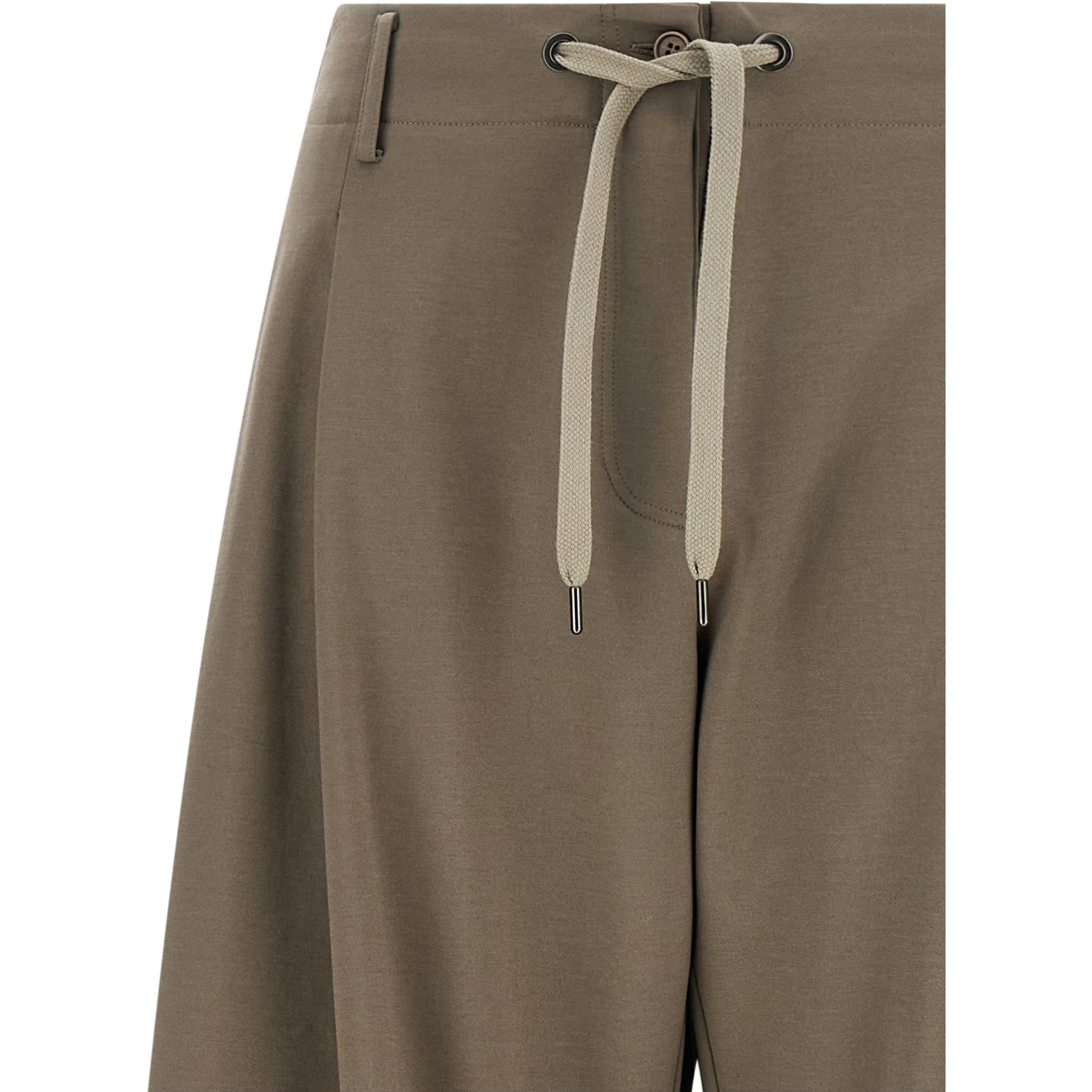 Gray Cotton Athletic Pants