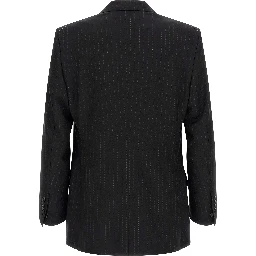 Black Wool Two-Piece Suit