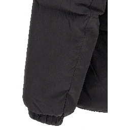 Black Polyamide Full-Length Jacket