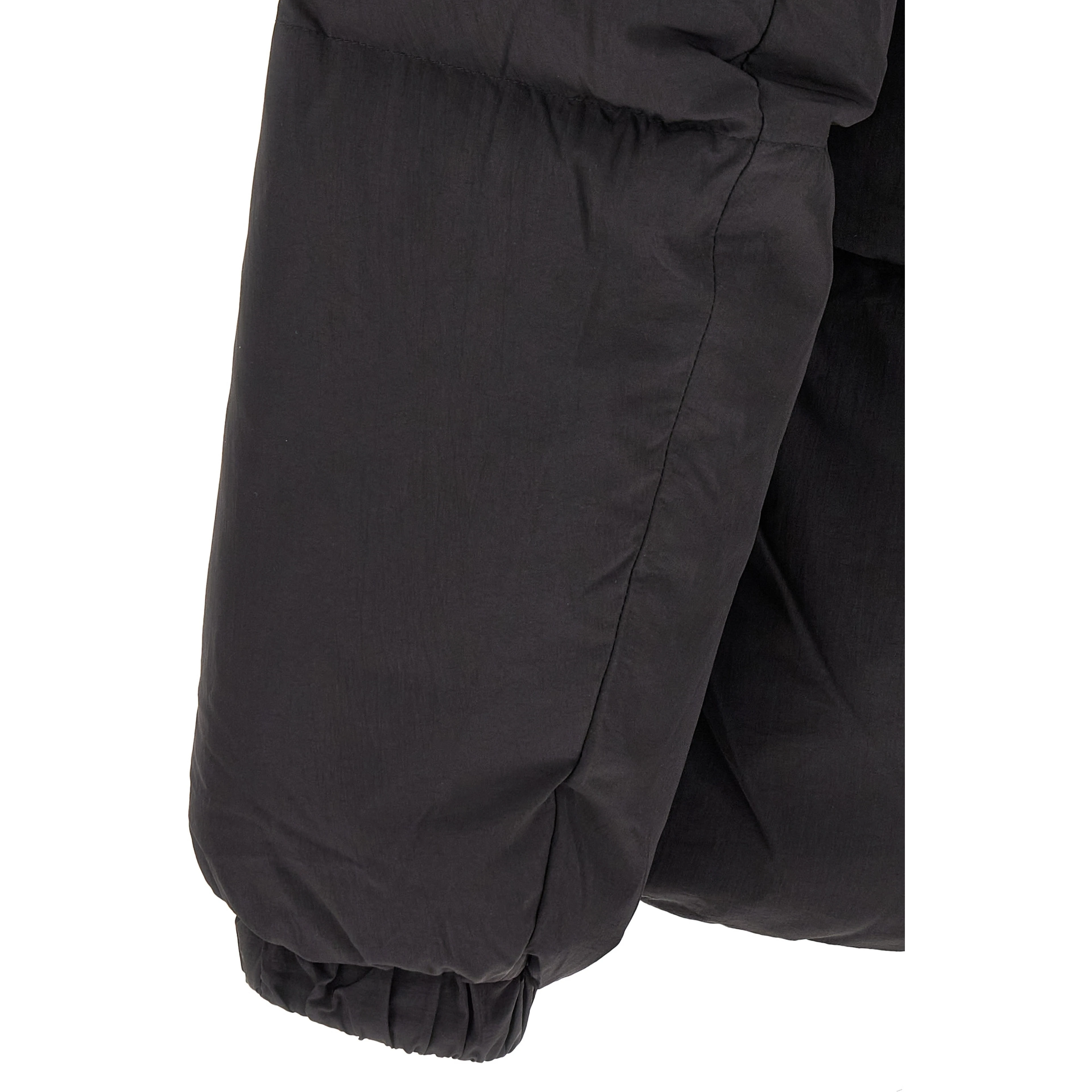 Black Polyamide Full-Length Jacket