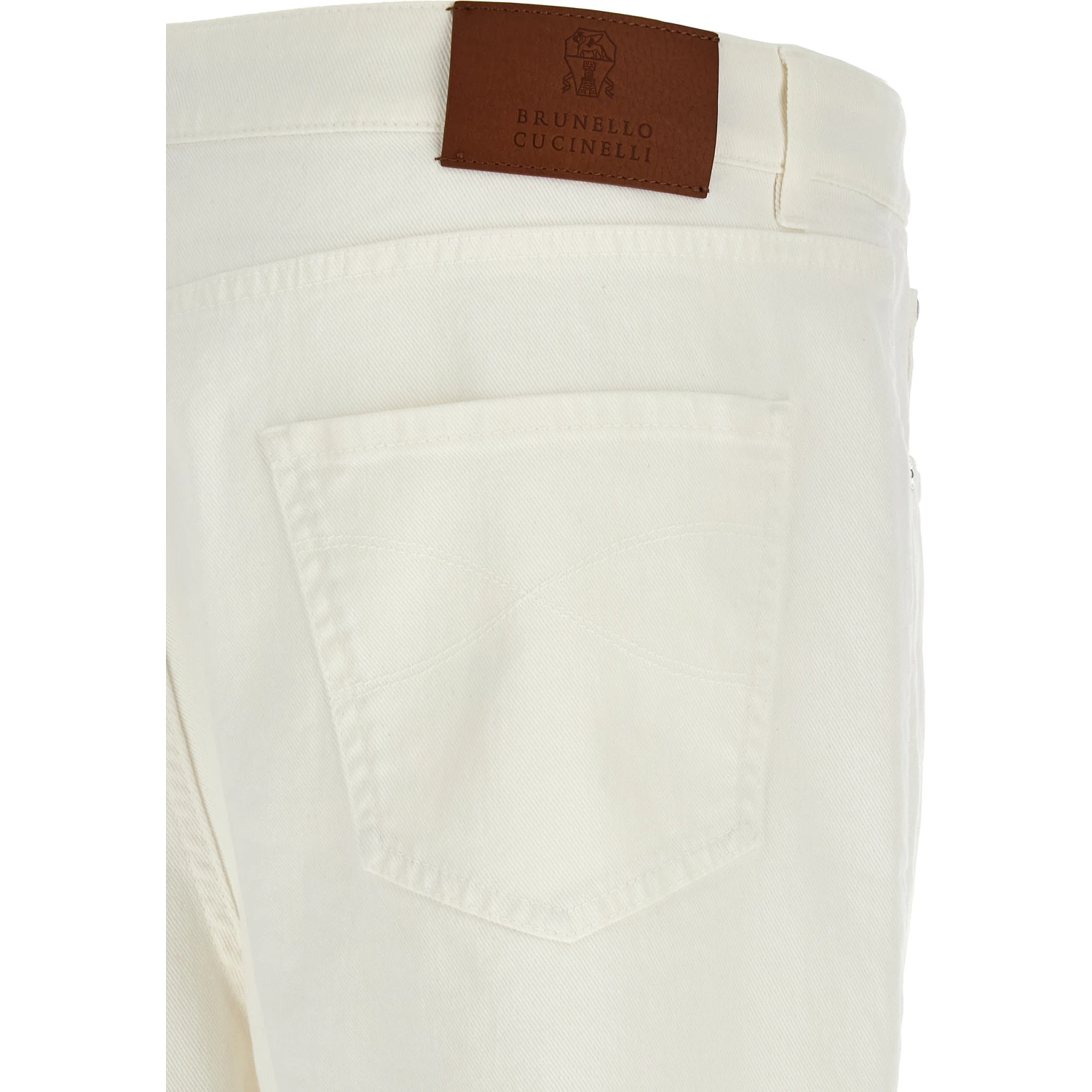 White Cotton Cropped Jeans