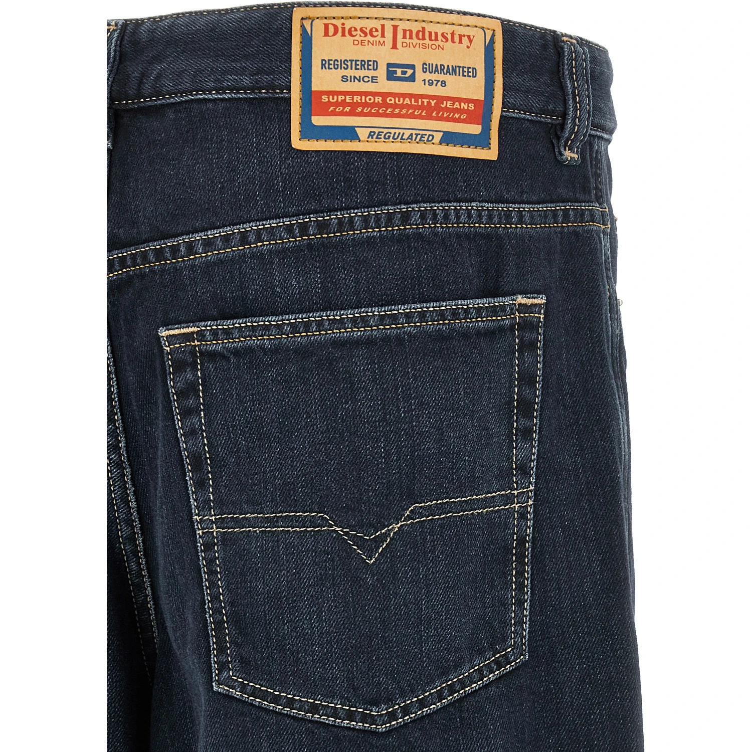 Blue Cotton Relaxed Fit Jeans
