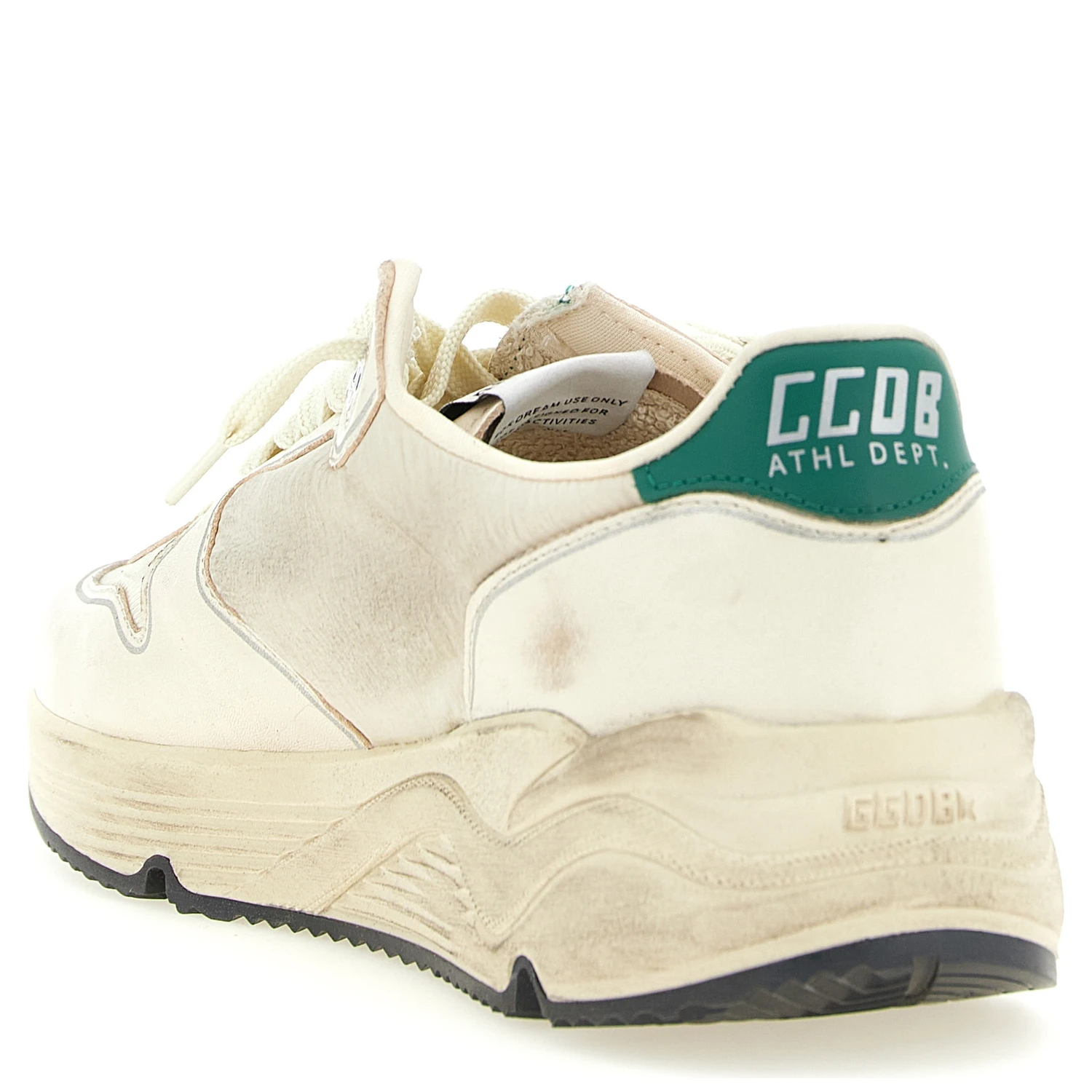 Bicolor Leather Athletic Sneakers