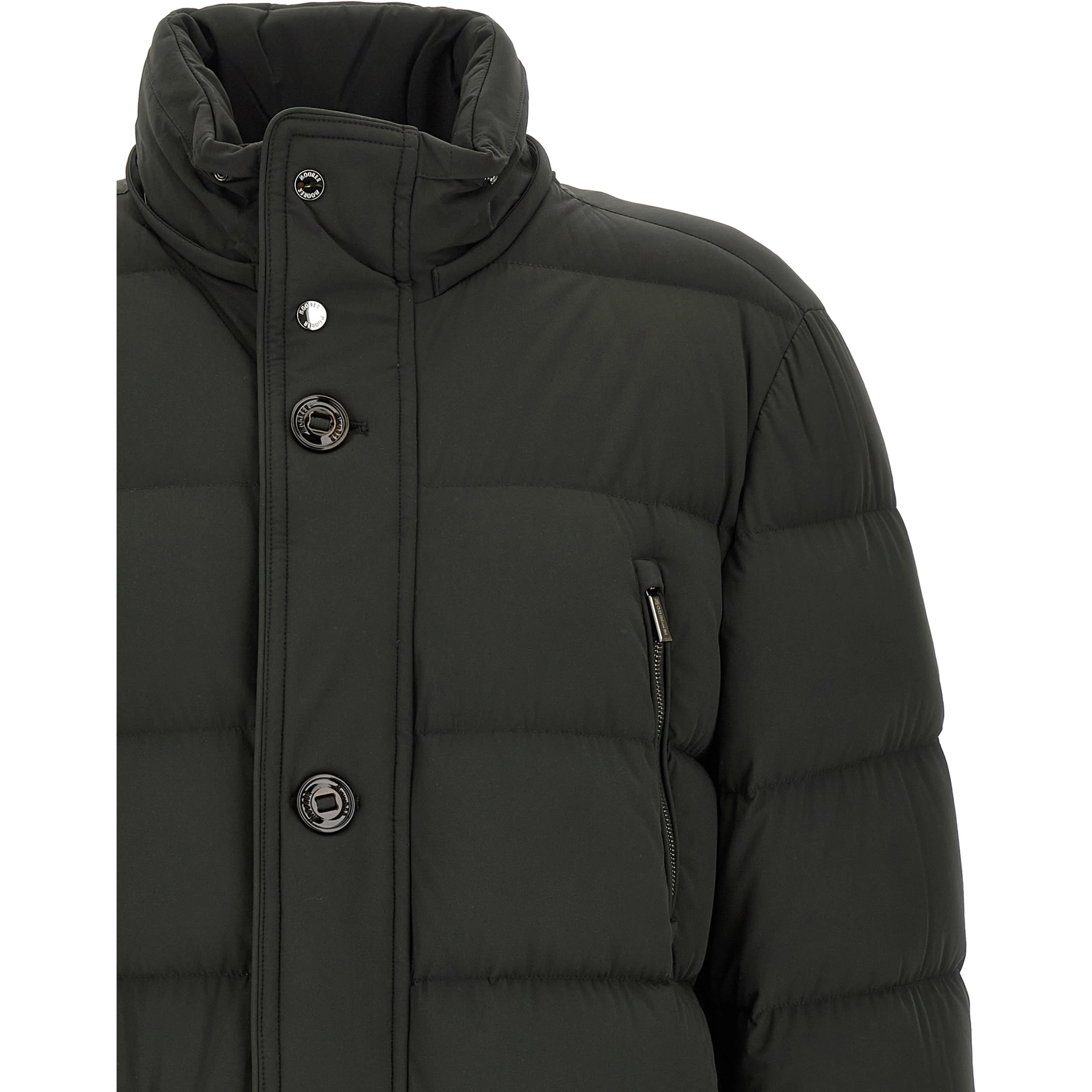 Bicolor Wool Full-Length Jacket