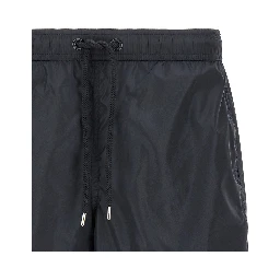 Blue Polyamide Cargo Shorts