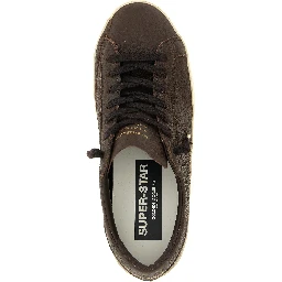 Brown Cowhide Low Top Sneakers