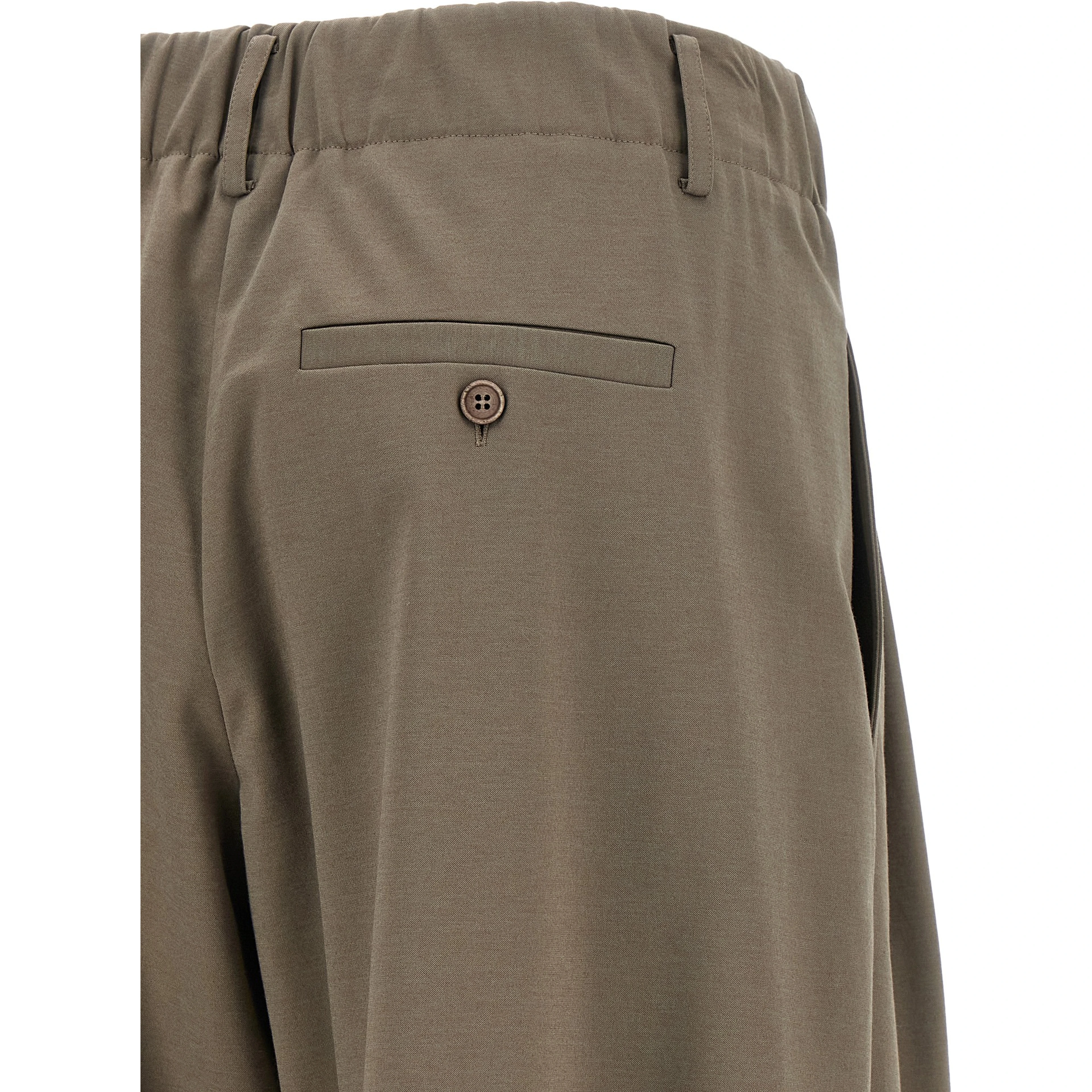 Gray Cotton Athletic Pants