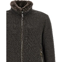 Brown Wool Bomber