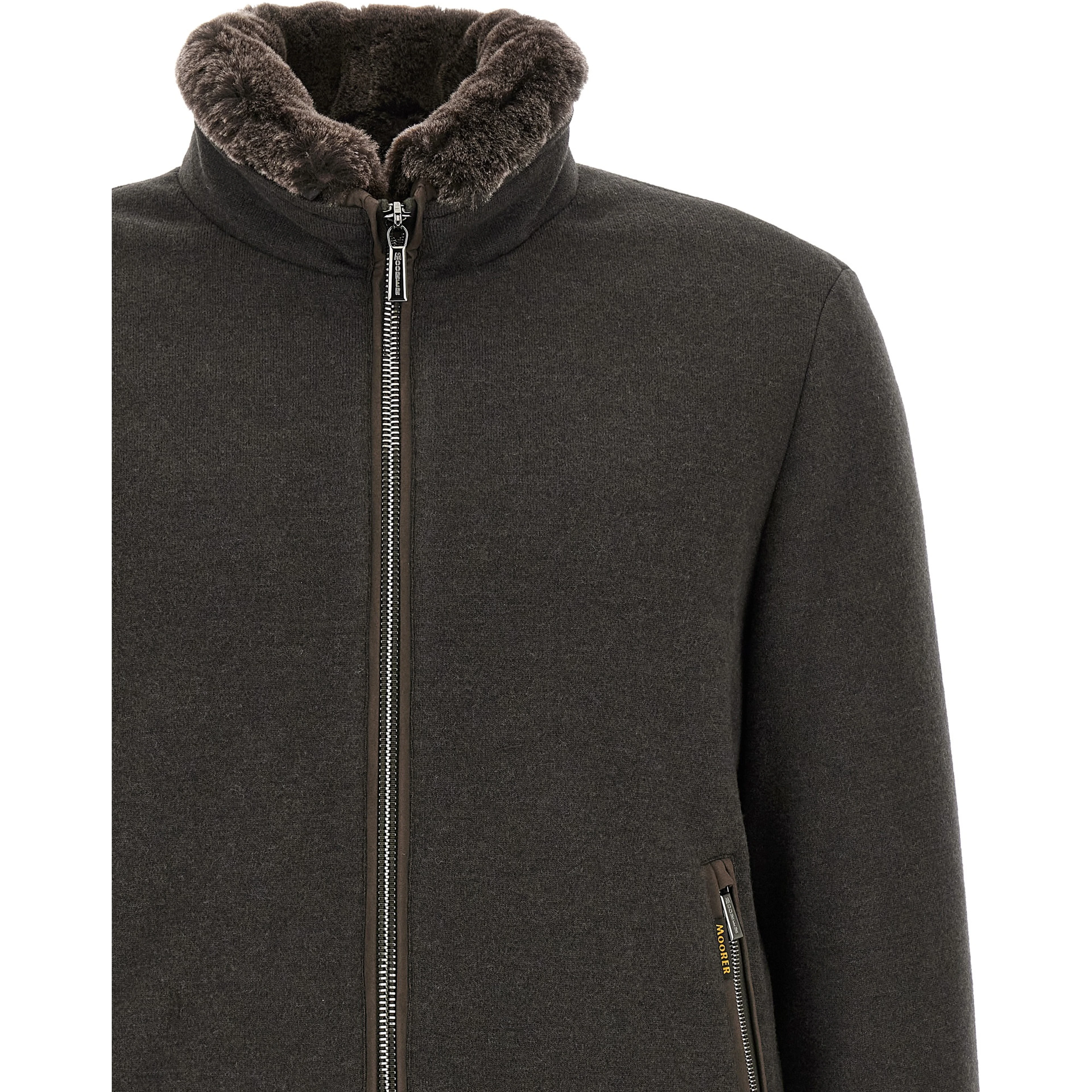 Brown Wool Bomber