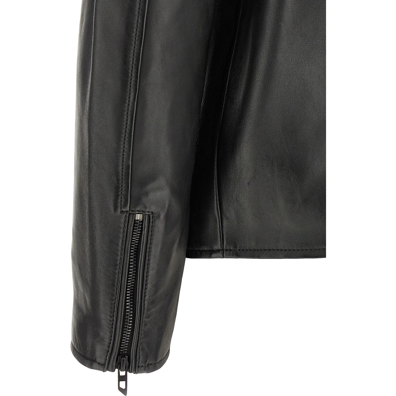 Black Lamb Leather Leather Jacket