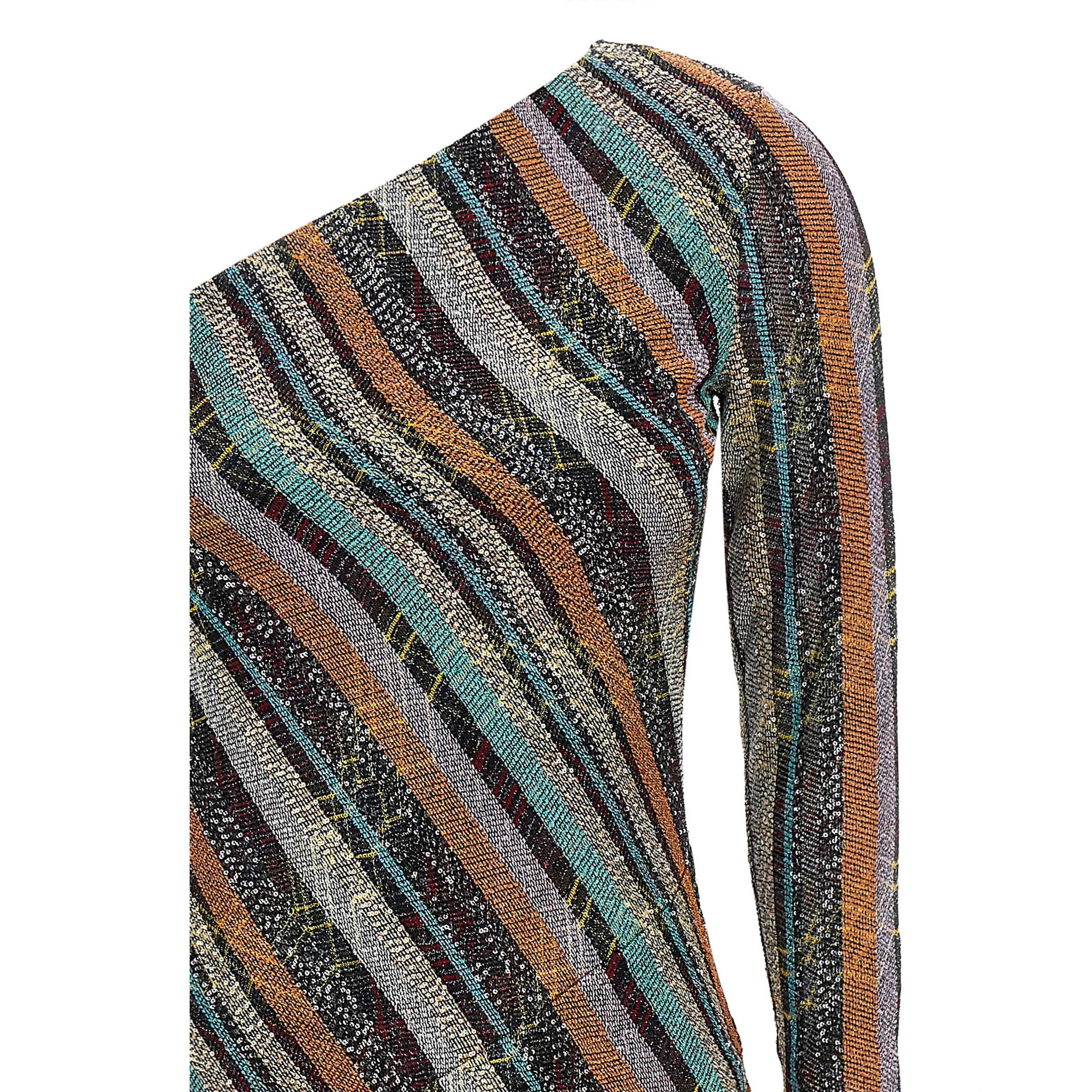 Multicolor Viscose Long Dress