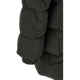 جاكيت صوف ثنائي اللون طويل