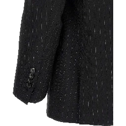 Black Wool Two-Piece Suit