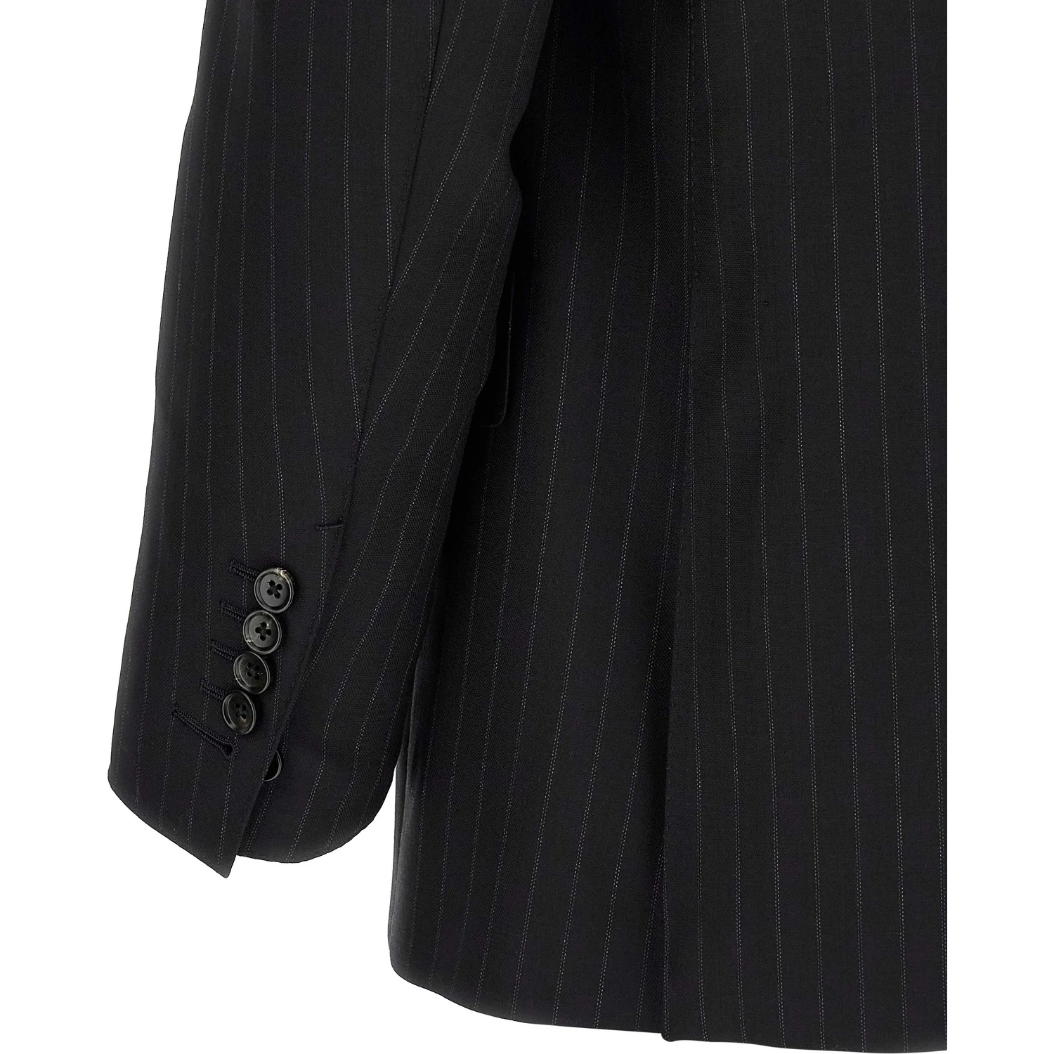 Black Wool Two-Piece Suit