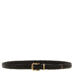 Brown Leather Regular Belt