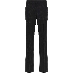 Black Wool Two-Piece Suit