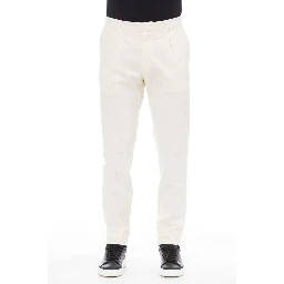 Beige Cotton Men's Pant