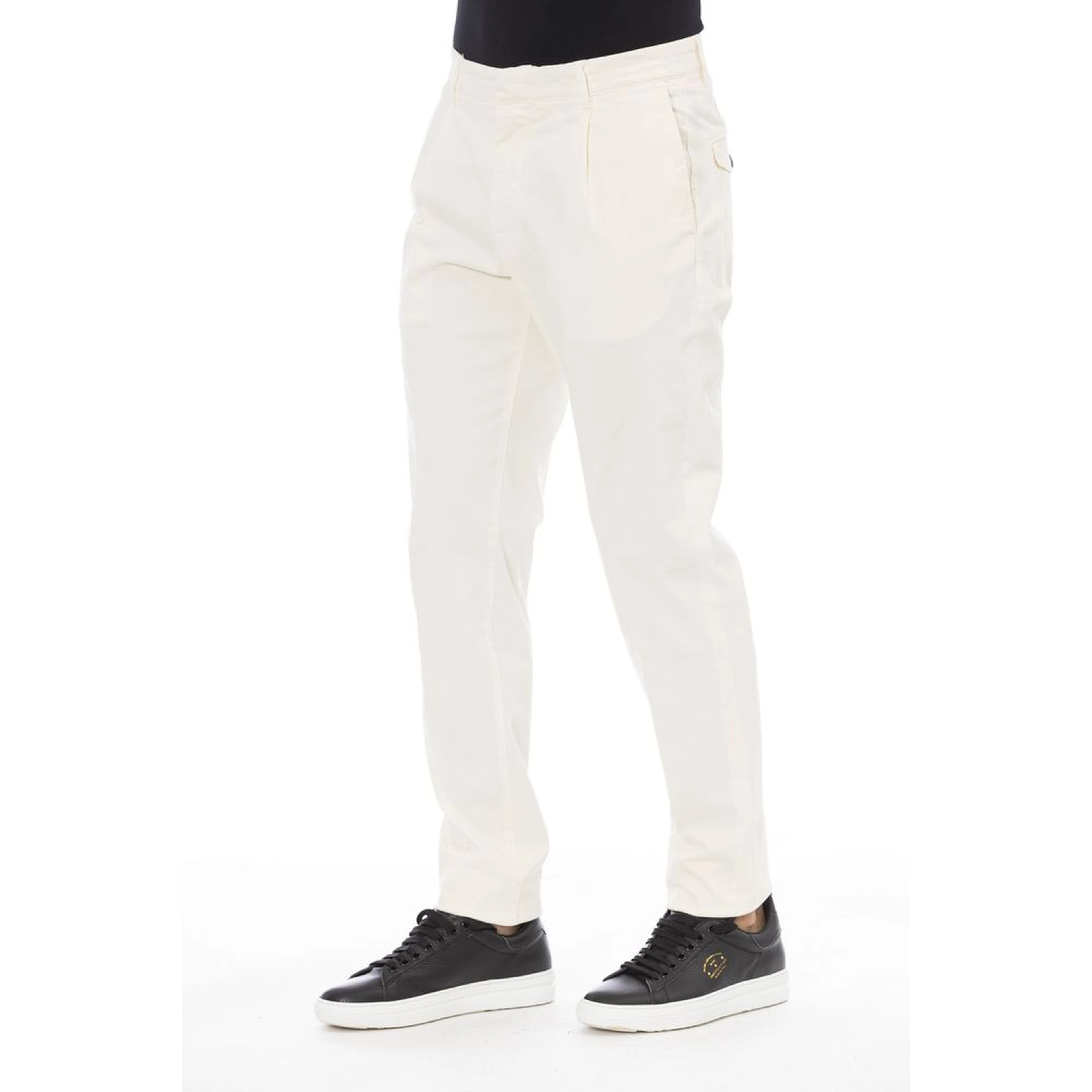 Beige Cotton Men's Pant