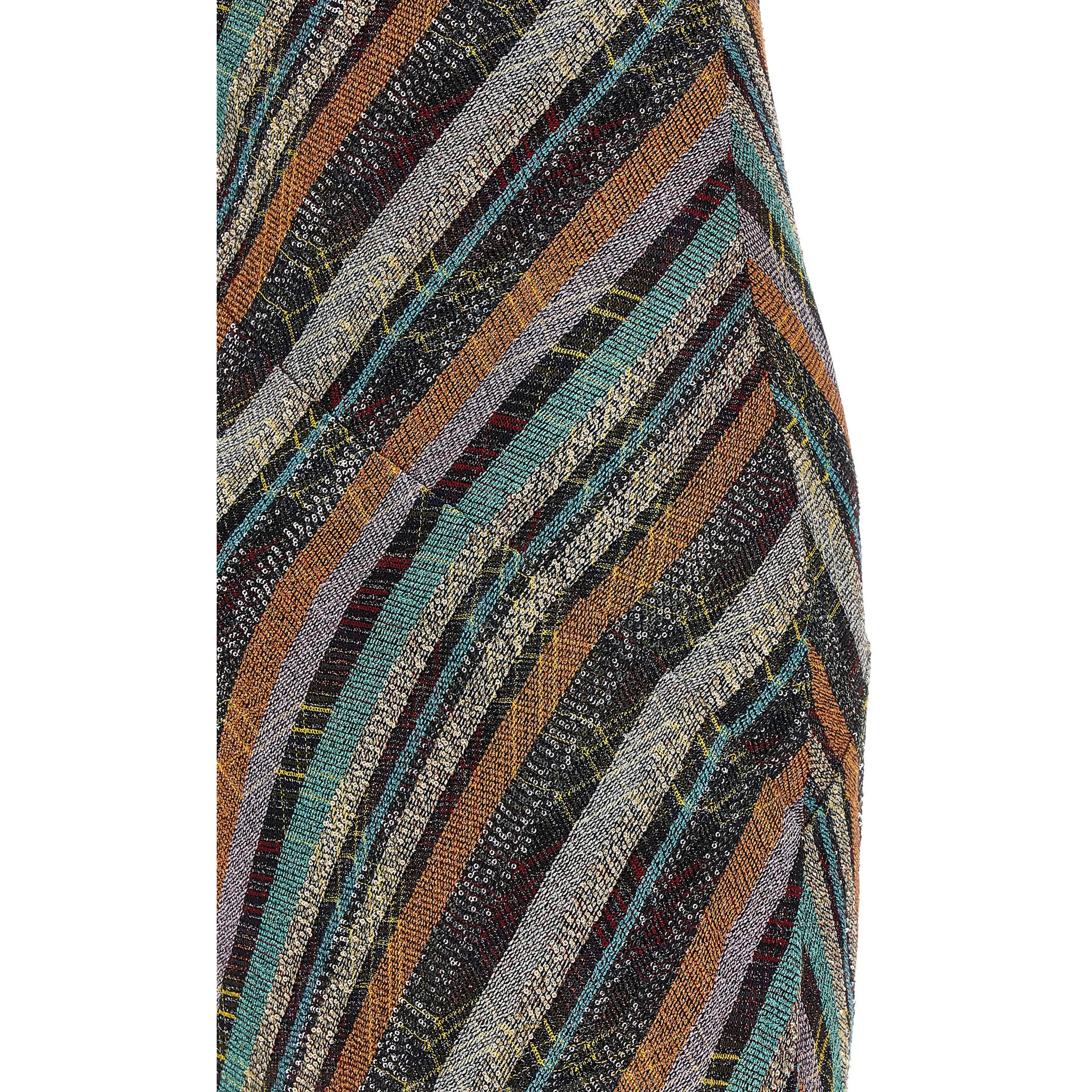Multicolor Viscose Long Dress
