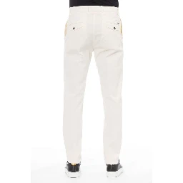 Beige Cotton Men's Pant